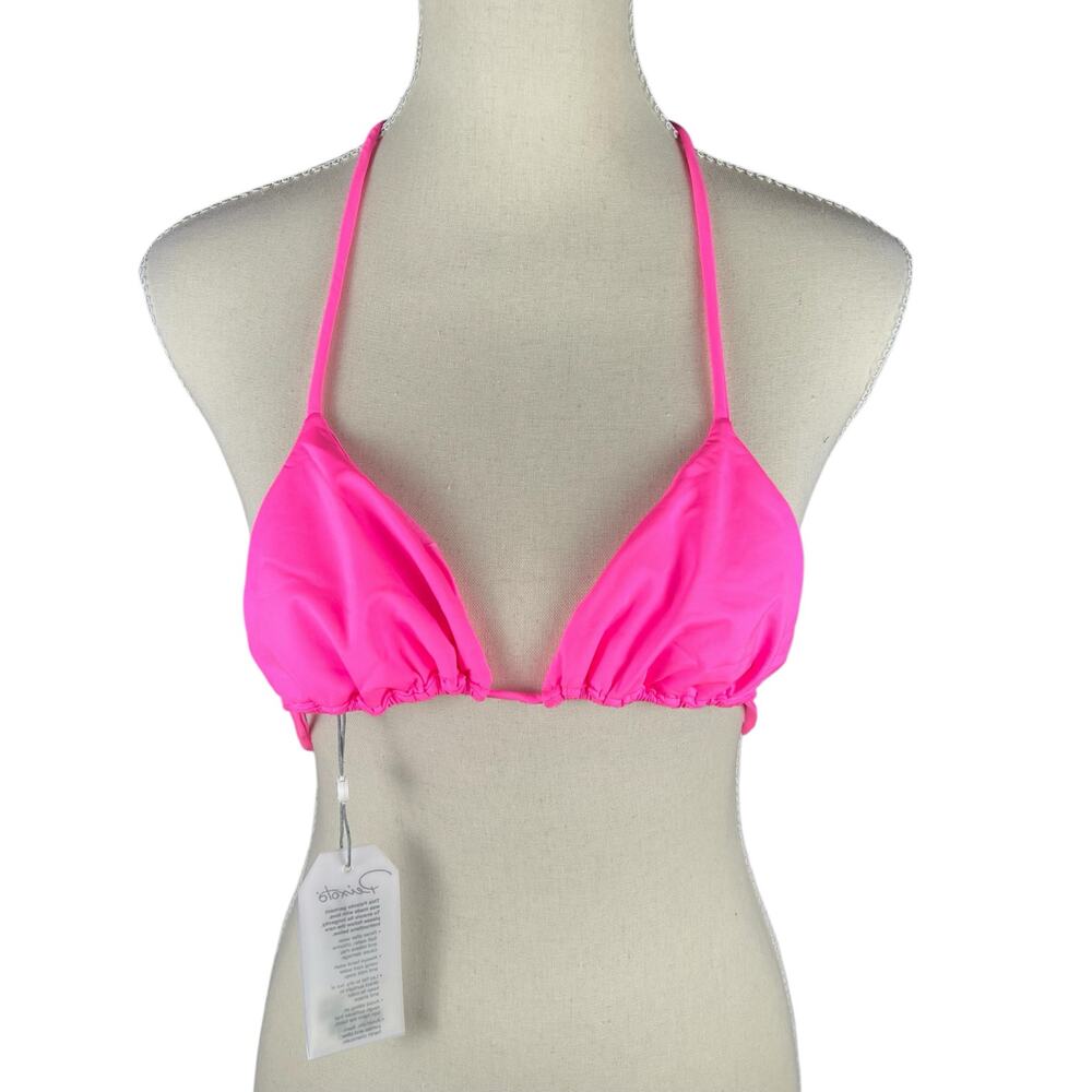 Peixoto Fifi Pink Crush Neon Triangle Bikini Top XS Euro Summer
